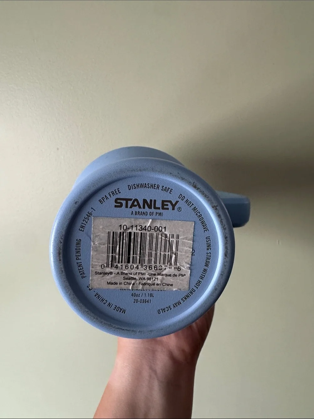 Stanley Light Blue Insulated Travel Tumbler with Handle and Straw - Picture 4 of 4